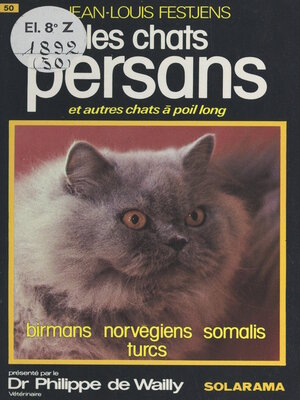cover image of Les chats Persans et autres chats à poil long